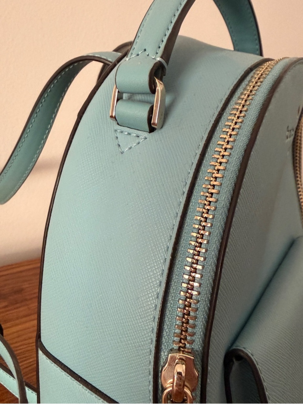 kate spade light blue mini backpack - Picture 3 of 4